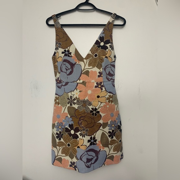 Zara Dresses & Skirts - Zara retro colorful flowery dress size small